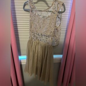 Homecoming gold sparkle dress